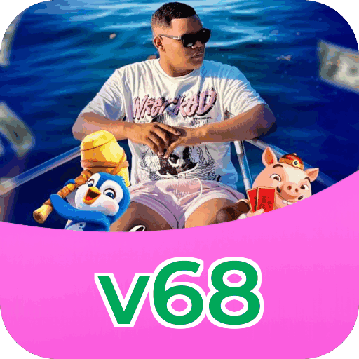 Plataforma v68 mostrando interface moderna, jogos certificados e recursos de segurança licenciados